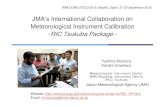 JMA s International Collaboration on Meteorological ... · Dec 2015 Philippines Barometer Barometer Feb 2016 Mozambique Barometer, thermometer Barometer, thermometer Feb 2016 Sri