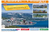 4 GIPFEL – 1 TICKET! · lädt mit einem fantastischen 360 Grad-Panoramablick auf den Dachstein und die Seenregion zum Wandern und Relaxen ein! Die Feuerkogel Seilbahn bringt Sie