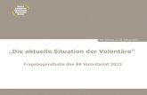 Fragebogenstudie des AK Volontariat 2013 · Aktuelle Situation der Volontäre 2013, BVT Hamburg, 21.-23. Februar 2013 AK Volontariat 2013 Vorausgesetzter Abschluss laut Ausschreibung