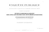 ENQUÊTE PUBLIQUE - ault.fr · 1-3)- Composition du dossier d'enquête publique: Le dossier d'enquête publique, établi par le bureau d'étude "AGENCE URBANITES – 4 route de Glisy