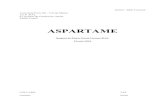 ASPARTAME - Freejulientap.free.fr/travail_fichiers/aspartamefinal.pdf · L'aspartame est autorisé en France comme édulcorant de table et dans de nombreux aliments. Il est codé