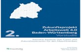 Zukunftsprojekt Vorstudie - Baden-Württemberg.dewm.baden-wuerttemberg.de/.../Arbeitswelt40-BW-2016-Bd2.pdf · Diese Studie ist ein Teil der Vorstudie „Zukunftsprojekt Arbeitswelt