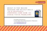 What is the Major Reason for Rejecting a PhD Research Proposal and how to Avoid These Problems? - Phdassistance.com