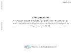 Snapshot Financial Inclusion in Tunisia...September 2015 This snapshot provides an overview of financial inclusion trends and challenges in Tunisia. It follows the recent expiration
