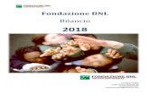 Fondzione BNL BNL-Bilancio 2018.pdf · Fondazione BNL – Bilancio 2018 3 Tabella 1.2 – Progetti 2006 - 2018 [suddivisione per aree geografiche] . Tabella 1.3 – Destinazione dell’ammontare