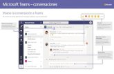 Microsoft Teams conversaciones · Vista de conversación en el móvil Mueve las conversaciones fuera del email, y lejos de aplicaciones no seguras Microsoft Teams –conversaciones