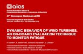 DYNAMIC BEHAVIOR OF WIND TURBINES. AN ON-BOARD …€¦ · F. Cianetti - Dynamic behavior of wind turbines.An on-board evaluation technique to monitor fatigue PRIN 2015 – Smart