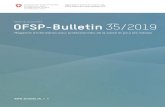 OFSP-Bulletin 35/2019 (Français) · OFSP-Bulletin 35 du 26 août 2019 OFSP-Bulletin 35 du 26 août 2019. Sommaire. Déclarations des maladies infectieuses 4 Statistique Sentinella