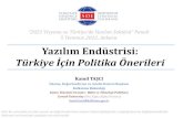 “2023 Vizyonu ve Türkiye’de Yazılım Sektörü” Paneli 5 ...oran.org.tr/materyaller/Editor/document/Kurumsal/... · İçerik Yönetimi / e-Business Uygulamaları ve Hizmetleri
