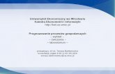 Prognozowanie procesów gospodarczych –wykład – –ćwiczenia ...keii.ue.wroc.pl/studenci/tb/MiPZE_2_Metody_prognozowania.pdf · • metody wygładzania wykładniczego (np. prosty