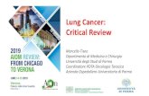 Lung Cancer: Critical Review€¦ · Lung Cancer: Critical Review Marcello Tiseo Dipartimento di Medicina e Chirurgia Università degli Studi di Parma Coordinatore PDTA Oncologia