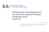 n° 11 du 26 novembre 2015 - Académie de Lilleienboulogne2.etab.ac-lille.fr/files/2016/...Cycle-2... · Croisements entre enseignements..... 34 Arrêté du 9-11-2015 / Programme