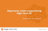Algemene Ledenvergadering High Tech NL · • Young Professionals • Year Event, thema 2018 is Human Capital • Netwerk bouwen –“Young Intercompany” –Sport event . Beurzen