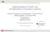 Implementation of CoAP and its Application in Transport Logisticshinrg.cs.jhu.edu/joomla/images/stories/presentation-coap.pdf · cg@comnets.uni-bremen.de TZI, University Bremen, Germany