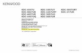 KDC-4557U KDC-3357UY KDC-3057URY KDC-4057UB KDC …€¦ · [YES] é seleccionado para a configuração inicial. 2 Prima o botão de volume de novo. Aparece a indicação “DEMO