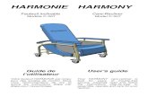 Guide utilisateur Harmonie / Harmony User Guide · User's guide Your HARMONY care-recliner is built for years of trouble-free service. Carefully read and follow the instructions step-by-step