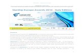 StartUp Europe Awards 2016 - Italy Editionstartup-europe-awards-italy.x-23.org/wp-content/uploads/2016/04/Re… · StartUp Europe Awards 2016 - Italy Edition Premessa StartUp Europe
