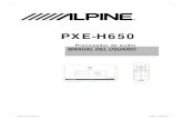 Alpine PXE SPA R3 · PXE-H650 Procesador de audio MANUAL DEL USUARIO ® AAlpine_PXE SPA_R3.indd 1lpine_PXE SPA_R3.indd 1 111/8/2007 10:05:05 PM1/8/2007 10:05:05 PM