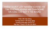 KIỂM SOÁT LÂY NHIỄM COVID-19 TẠI PHÒNG …svhattc.org/wp-content/uploads/2020/04/Kiem-soat-lay...KIỂM SOÁT LÂY NHIỄM COVID-19 TẠI PHÒNG KHÁM METHADONE VÀ CÁC CƠ