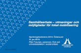 Samhällsarbete utmaningar och möjligheter för lokal ... · Samhällsarbete –utmaningar och möjligheter för lokal mobilisering Spridningskonferens 2019, Östersund 31 jan 2019