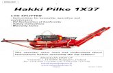 ENGLISH 1 Hakki Pilke 1X37 - JSWoodhouse.com - Home Pilke 1X37 Manual.pdf · 9/7/2010  · The Hakki Pilke 1X37 log splitter is designed for preparing firewood from pruned wood or