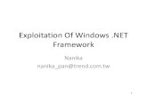 Exploitation Of Windows .NET Framework - HITCONhitcon.org/2012/download/0720A7_Nanika_ExploitationOf... · 2012. 7. 6. · WPF •Windows Presentation Foundation (WPF) browser-hosted