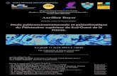 Aurélien Royer · 2013. 3. 22. · Aurélien Royer Soutiendra sa thèse de doctorat intitulée : Etude paléoenvironnementale et paléoclimatique du Pléistocène supérieur du Sud-Ouest