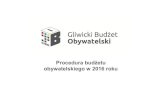 Procedura budżetu obywatelskiego w 2016 roku...projekt procedury budżetu obywatelskiego na 2017 rok, który poddany zostanie konsultacjom Konsultacje społeczne projektu budżetu