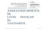 Association Sportive du Lycée Français de Tananarive …...Association Sportive du Lycée Français de Tananarive 2015/2016 Hand Ball (Rencontres avec les écoles homologuées et