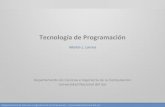 Tecnología de Programacióndcm/tdp/downloads/Clases/2019-2do... · 2019. 8. 16. · Programación Orientada a Aspectos •Visualización de Información. Visualización basada en