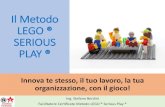 Il Metodo LEGO ® SERIOUS PLAY - Stefano Berdini · LEGO SERIOUS PLAY ®. • Ho svolto e svolgo attività per molte aziende manifatturiere e di servizi in collaborazione con società