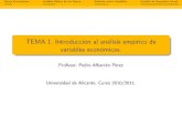 TEMA 1. Introducción al análisis empírico de variables ...rua.ua.es/dspace/bitstream/10045/15809/1/Tema1p.pdf · TEMA 1. Introducción al análisis empírico de variables económicas.