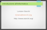 Loriano Storchi loriano@storchi.org http:://Unita' di misura Velocita' trasmissione dati = quantita' di informazione / tempo di trasferimento In generale questa velocita' viene espressa