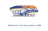 Siluett of Sweden AB · Siluett of Sweden AB, Box 421, SE-681 29 Kristinehamn, Sweden.Phone+46(0)550 412 800, Fax+46(0)550 80433.
