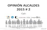 OPINIÓN ALCALDES 2015 # 2“N ALCA… · opiniÓn alcaldes 2015 # 2 sede principal: calle 32f # 81-47, tels: 250 70 80, fax: 250 69 94 medellin - colombia sucursales: bogota- 747