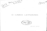 O LÁBIO LEPORINO - Repositório Abertorepositorio-aberto.up.pt/bitstream/10216/17283/3/... · O LÁBIO LEPORINO ej/Pj BREVES CONSIDERAÇÕES TERATOLOGICAS E CLINICAS DISSERTAÇÃO