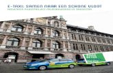 E-taxi: samen naar een schone vloot - Bond Beter …...8 E-TAXI: SAMEN NAAR EEN SCHONE VLOOT Overzicht Ecoscores taxivoertuigen in België (2016) Het merendeel van de taxivoertuigen
