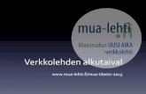 .ﬁ/mua3tilasto32015 · 2015. 8. 27. · Boost Post . Published by Petja Kauppi I 21 August at 11 28 Maaseutututkijatapaamisen alla voit käydä myös lukemassa uusimman MUA-lehden!