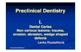 Preclinical Dentistry I. · lenka.roubalikova@tiscali.cz 9 Dental biofilm Adhesion Colonisation Maturation. lenka.roubalikova@tiscali.cz 10 Sugar Fermentable (mono -, di -tri -sacharides
