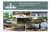 Walschbronn und Dorst · Walschbronn und Dorst Rückblick 2015 / Vorschau 2016 Januar 2016 - N°1 RÉPUBLIQUE FRANÇAISE — DÉPARTEMENT DE LA MOSELLE