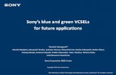 Sony’s blue and green VCSELs for future applicationsepic-events.eu/epic/2019/sony2019/191017_EPIC_SONY2019_P42.pdf ·