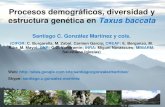 Procesos demográficos, diversidad y estructura …...Procesos demográficos, diversidad y estructura genética en Taxus baccataSantiago C. González Martínez y cols. (CIFOR: C. Burgarella,