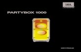PARTYBOX 1000 · 2019. 9. 25. · PartyBox 1000 on suunniteltu käytettäväksi 100-240 voltin, ~50/60 Hz vaihtovirtajännitteellä. Jos tuote liitetään muuhun kuin sen suunniteltuun