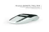 Euro-500T/TE/TX - KML · Firma Elcom Vám ďakuje, že ste si vybrali elektronickú registračnú pokladnicu Euro-500T/TE/TX. Skôr než začnete pokladnicu používať, prečítajte