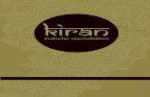 Kiran: indische Spezialitäten - KALT & ALKOHOLFREIkiran-restaurant.de/wp-content/uploads/2018/06/Menukarte... · 2018. 6. 1. · SUPPEN 1 Sabzi Shorba(c) Gemüsesuppe 3,50 2 Daal