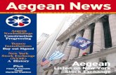 Aegean News · 2013. 3. 12. · Aegean Core Activities Retail à AEGEAN has established a gas stations network throughout Greece, and is one of the fastest growing companies in the