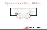 Produktový list - Sklik · Reklama v obsahové síti Sklik Reklama Sklik se zobrazuje nejen ve vyhledávací síti, ale i ve formě grafické a textové reklamy v obsahové síti