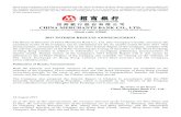 招商銀行股份有限公司 CHINA MERCHANTS BANK …file.cmbchina.com/announcement/201708/ca8cab32-195e-45b3...() and Shanghai Stock Exchange (). By Order of the Board China Merchants