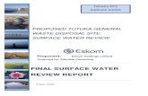 FINAL SURFACE WATER REVIEW REPORT · 2013. 8. 30. · PROPOSED TUTUKA GENERAL WASTE DISPOSAL SITE: SURFACE WATER REVIEW Proponent: Eskom Holdings Limited Produced by: Zitholele Consulting
