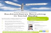 Social Media Recht Blog - Praxis-Intensiv Seminar: Rechtssicheres … · 2014. 1. 26. · Wir machen Sie fit für´s Social Media Recruiting ! Wolfgang Brickwedde ICR Director Institute
